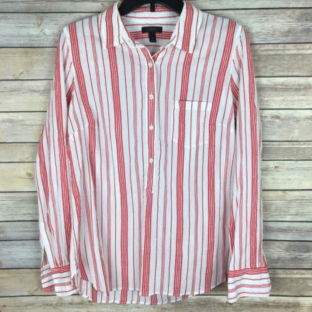 JCREW Cotton Striped Button Down